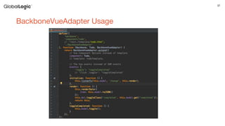 37
BackboneVueAdapter Usage
 