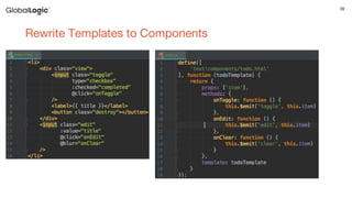 39
Rewrite Templates to Components
 