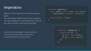 Vue.js o poder das render functions | PDF
