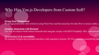 Hire Expert Vue.js Developers for High-Performance Web Apps with Custom ...