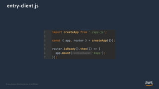 © 2021, Amazon Web Services, Inc. or its Affiliates.
entry-client.js
 