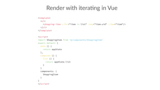 Render with itera:ng in Vue
 