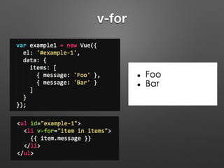 Class and Style
class
 