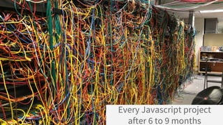 Every Javascript project
after 6 to 9 months
 