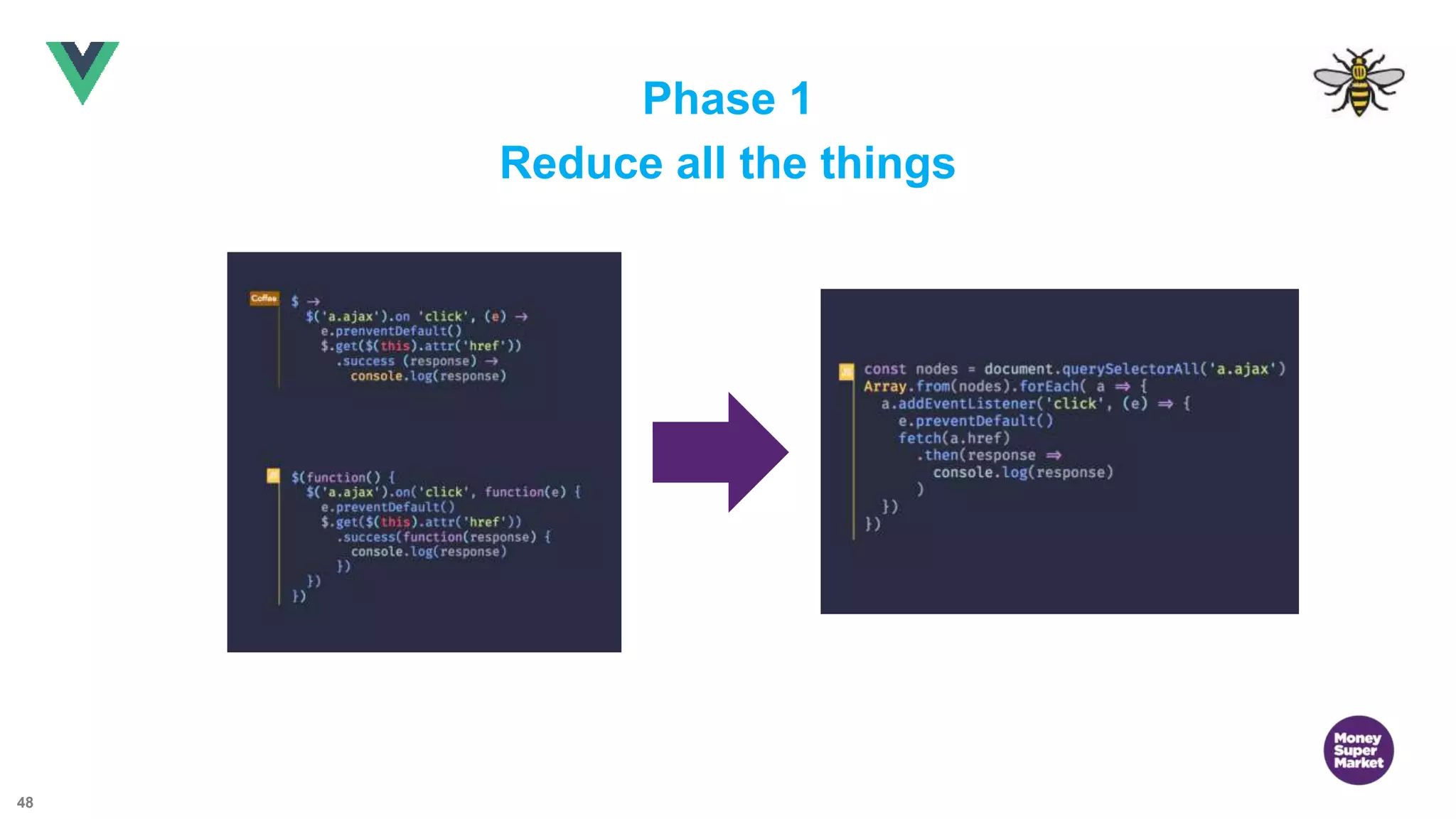 48 Phase 1 Reduce all the things 