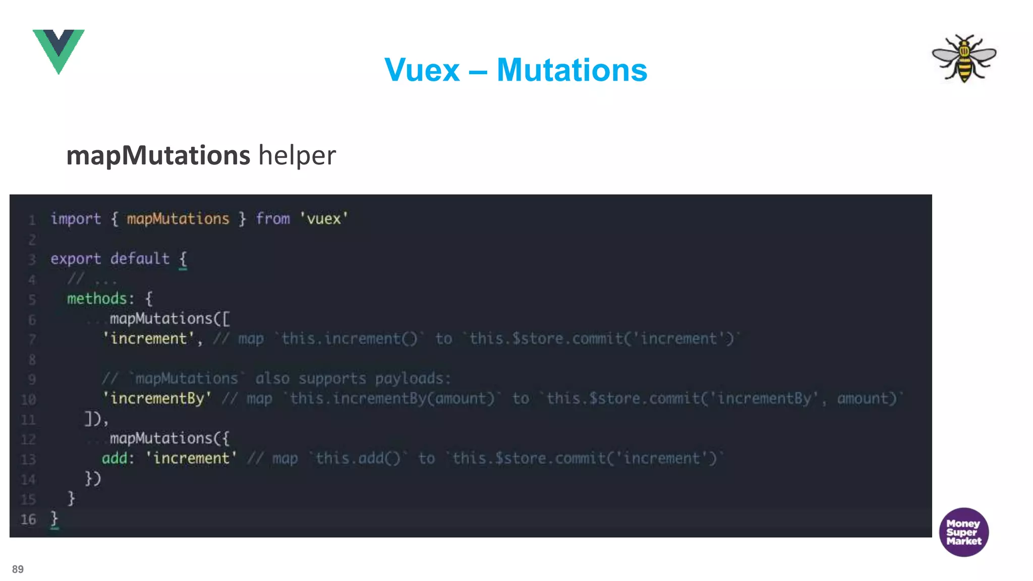 89 Vuex – Mutations mapMutations helper 