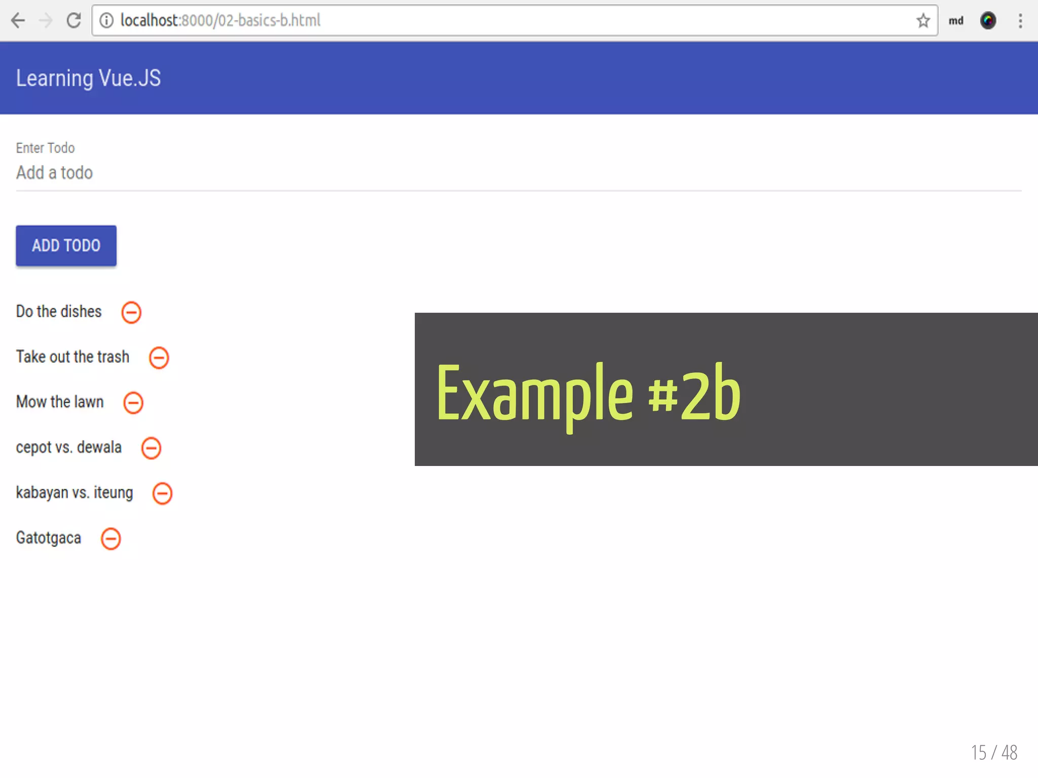 Example #2b
15 / 48
 
