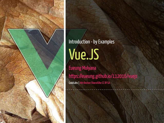 Vue js and Vue Material | PPT