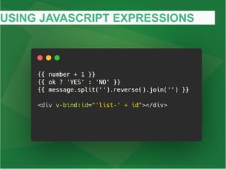 USING JAVASCRIPT EXPRESSIONS
 
