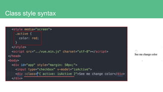 Class style syntax
 