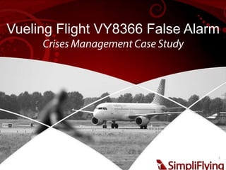 Vueling Flight VY8366 False Alarm




                                1
 