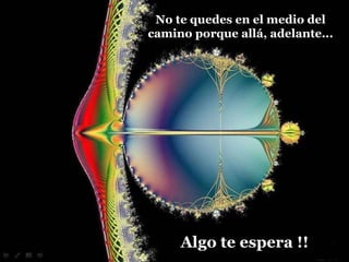 Algo te espera !! No te quedes en el medio del camino porque allá, adelante... 