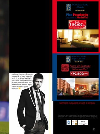 E
      s diferente. Piqué es un joven con perso-
      nalidad, talento y un estilo propio. Nació
      en Barcelona el 2 de febrero de 1987, en
el seno de una familia barcelonista, tan ligada
al FC Barcelona que su abuelo Amador Berna-
béu fue directivo del club azulgrana. Años más
tarde se formó como futbolista en la cantera de
este equipo, al lado de jugadores ahora consa-
grados, como Lionel Messi o Cesc Fábregas.

En el año 2004 decidió dar un rumbo a su carre-
ra y debutó en 2005 con el Manchester United.
Posteriormente, regresó al FC Barcelona, equipo
en el que juega actualmente y con el que ha gana-
do numerosos títulos.

En el verano de 2006 aceptó una cesión al Real
Zaragoza de la liga española, equipo con el que
logró la continuidad que no tuvo en el Manches-
ter y consiguió hacerse un nombre entre las me-
jores defensas de la competencia. Debido a la
buena temporada realizada en el Manchester, el
Barcelona se fijó en él para reforzar la defensa y
consiguió su traspaso después de pagar al Uni-
ted unos 5 millones de euros.

A sus 23 años ya tiene un recorrido importante.
Gracias a su éxito y profesionalidad, el joven futbo-
lista en 2010 se convirtió en el campeón del mundo
durante el Mundial de Sudáfrica. Y no sólo triunfa
en el fútbol, pues recientemente se
confirmó que será la nueva
imagen de la línea masculi-
na H.E. by MANGO/MNG,
una de las multinacionales
de ropa española más im-
portantes del mundo. ¡Qué
futuro el de esta figura
mundial!




                                                        35
 