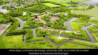 Países Bajos: La fortaleza Bourtange, construido 1580, es un militar de la ciudad
holandesa en la provincia de Groningen.
 