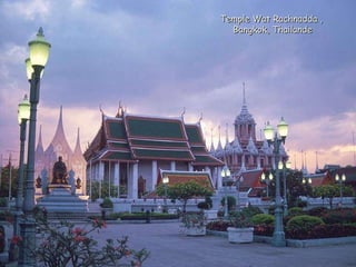 Temple Wat Rachnadda ,  Bangkok, Thailande 