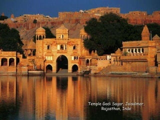 Temple Gadi Sagar, Jaisalmer, Rajasthan, Inde 