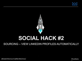 www.bestppt.com
SOCIAL HACK #2
SOURCING – VIEW LINKEDIN PROFILES AUTOMATICALLY
@GabeVillamizar & @BenMartinezJ #VueNatio
 