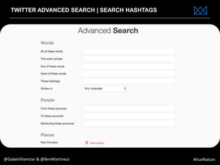 www.bestppt.com
TWITTER ADVANCED SEARCH | SEARCH HASHTAGS
@GabeVillamizar & @BenMartinezJ #VueNation
 