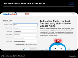www.bestppt.com
TALKWALKER ALERTS - BE IN THE KNOW
@GabeVillamizar & @BenMartinezJ #VueNation
 
