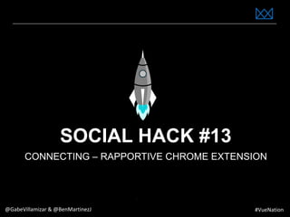 www.bestppt.com
SOCIAL HACK #13
CONNECTING – RAPPORTIVE CHROME EXTENSION
@GabeVillamizar & @BenMartinezJ #VueNation
 