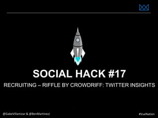 www.bestppt.com
SOCIAL HACK #17
RECRUITING – RIFFLE BY CROWDRIFF: TWITTER INSIGHTS
@GabeVillamizar & @BenMartinezJ #VueNation
 