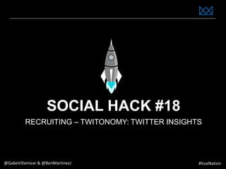www.bestppt.com
SOCIAL HACK #18
RECRUITING – TWITONOMY: TWITTER INSIGHTS
@GabeVillamizar & @BenMartinezJ #VueNation
 