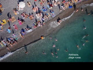 Abkhazia,
plage russe
 