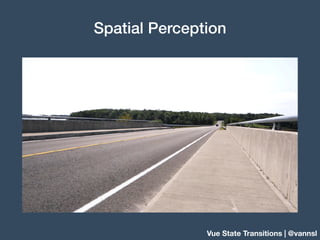Spatial Perception
Vue State Transitions | @vannsl
 