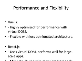 Vue vs React Comparison: A Comparative Study | PPT