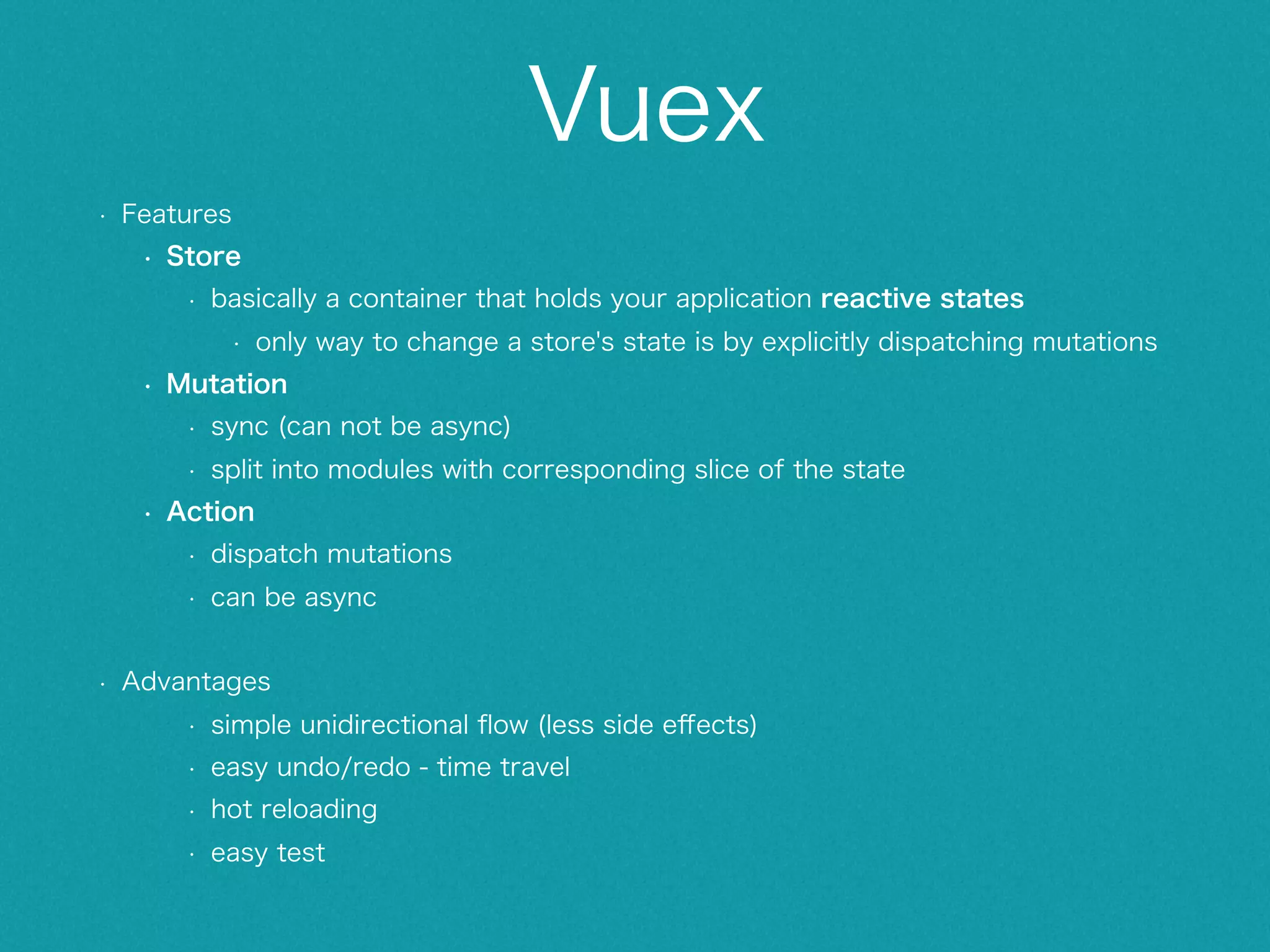 Popular Frameworks for SPA Implementation • How to implement a SPA (Single-page Application) • Backbone, Ember, Riot, Angular + ui-router, Angular2, React + React-Router (+ Redux), Vue.js + Vue-Router (+ Vuex) • Important things to introduce • Does your app really need to be a SPA? • For example, do you need partial rendering? • Choose framework depending on your app characteristics 