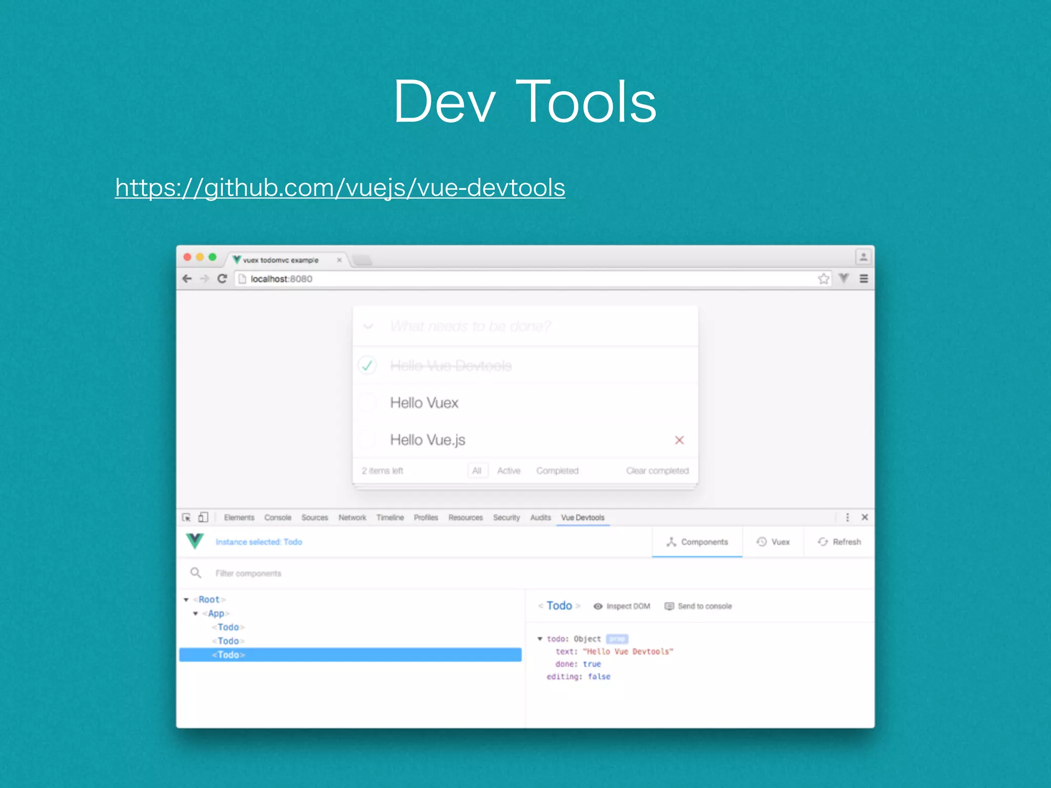 Is Vue-Router Enough? • If your SPA with Vue-Router has complex component state structures, Vuex could be a solution • Basically, more communications (e.g. dispatch & broadcast) between components leads to unreadable code 