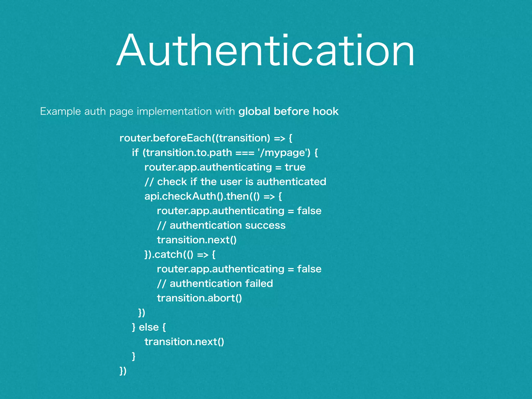 Vue 2.0 Features • Fast! • Rendering layer is based on Snabbdom (a lightweight virtual-DOM implementation) https://github.com/paldepind/snabbdom • Compiler & Runtime are now separated • Reactive! • No need for shouldComponentUpdate / immutable • Template ? JSX? • You can use both with original template & new render function • Sever Side Rendering! (Streaming SSR) • NativeRendering • Compatibility with v1.0 