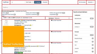 VuFind Trefferliste 
snowflake | VuFind Anwendertreffen: Bootstrap 3 Theme, 15.10.14 14/18 
 