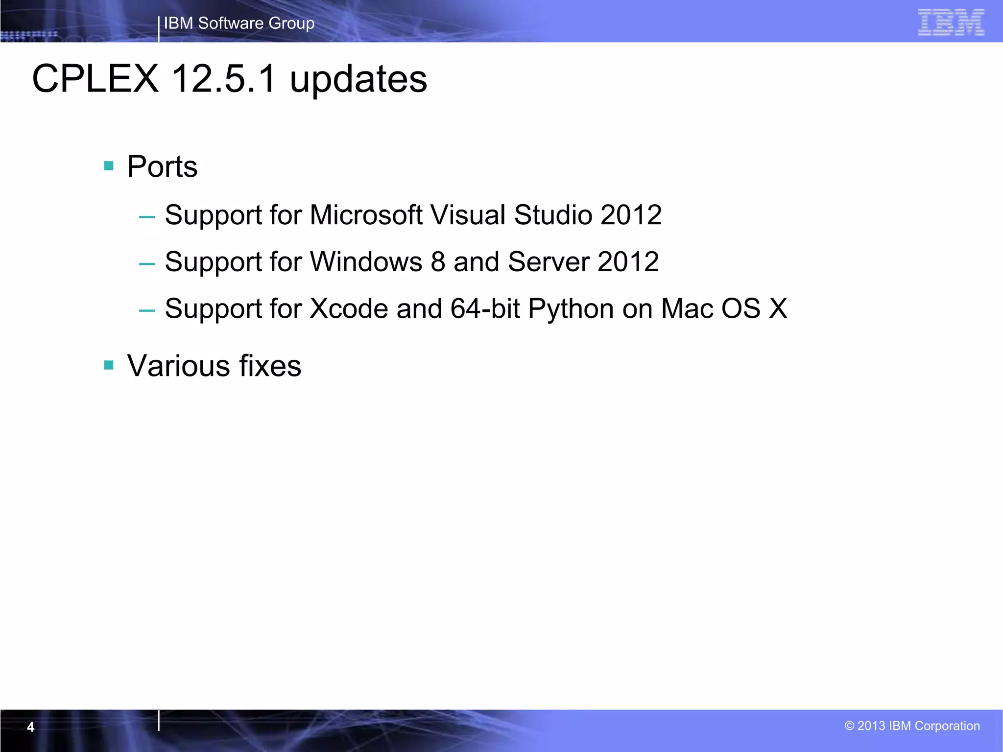 CPLEX 12.5.1 remote object - June 2013 | PPT