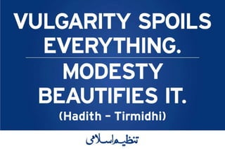 Vulgarity spoils everything!!