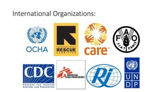 International Organizations:
 