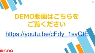DEMOӻϤ
E
15
https://youtu.be/cFdy_1svGtE
 
