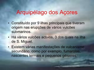 Menor que 2		CinzaOs GASES VULCÂNICOS podem ocorrer antes, durante e após os períodos de erupção. Estes gases são formados a base de hidrogénio, cloro, enxofre, azoto, carbono e oxigénio. O magma contém dissolvida grande quantidade de gases, que se libertam durante uma erupção. Os gases saem através da cratera principal ao longo de fumarolas que podem se formar em diferentes partes do cone vulcânico, ou a partir de fissuras. Em terrenos vulcânicos actuais, é comum a presença de géiseres, formados pelo aquecimento da água de subsuperfície pelo alto gradiente térmico da região, e que surgem como erupções periódicas de água e gases aquecidos 