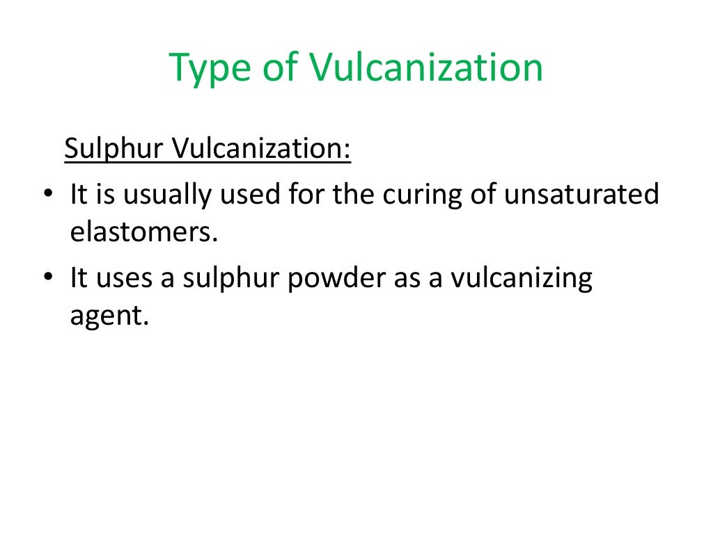 Vulcanization mechanism of natural rubber.
