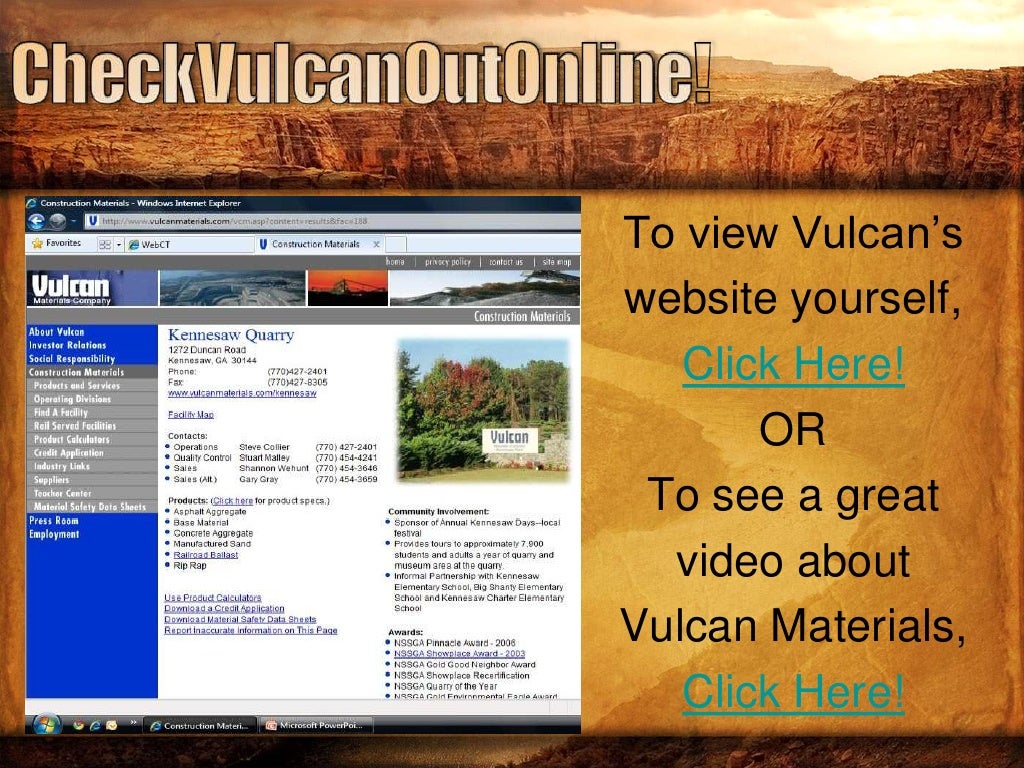 Vulcan materials