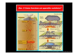 Doc. 5 Como funciona um aparelho vulcânico?

António Sousa – professor na Escola Secundária C/ 3º Ciclo de Júlio Dinis de Ovar

 