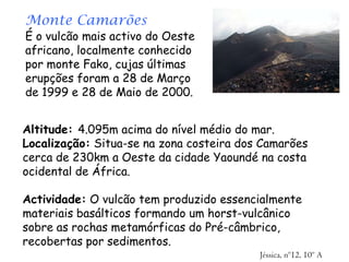 Topo coberto de neveActividade Vulcânica:Consiste de 3 vulcões: Kibo, Mawensi e ShiraManifesta-se por pequenas fumaças Grande actividade vulcânica no Pleistaceno