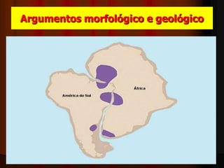 Argumentos morfológico e geológico