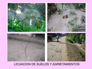 LICUACION DE SUELOS Y AGRIETAMIENTOS
 