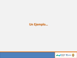 Un Ejemplo…
Gestión de riesgo asociado al recurso
hídrico
 