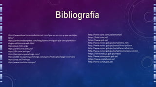 https://www.departamentodeinternet.com/que-es-un-cms-y-que-ventajas-
tiene/
https://www.webempresa.com/blog/como-averiguar-que-cms-plantilla-y-
plugins-utiliza-una-web.html
https://cve.mitre.org/
https://www.unac.edu.pe/
https://fiis.unac.edu.pe/
https://es.ogame.gameforge.com/
https://s160-es.ogame.gameforge.com/game/index.php?page=overview
https://rpp.pe/?ref=rpp
http://www.movistar.com.pe/
http://www.claro.com.pe/personas/
https://bitel.com.pe/
https://www.gob.pe/
http://www.reniec.gob.pe/portal/intro.htm
http://www.reniec.gob.pe/portal/Principal.htm
http://www.reniec.gob.pe/portal/acercaDni.htm
http://www.reniec.gob.pe/portal/tramiteGeneral.htm
https://www.trabajo.gob.pe/mtpe/
http://www.osinergmin.gob.pe/
https://www.osiptel.gob.pe/
http://www.sunat.gob.pe/
 