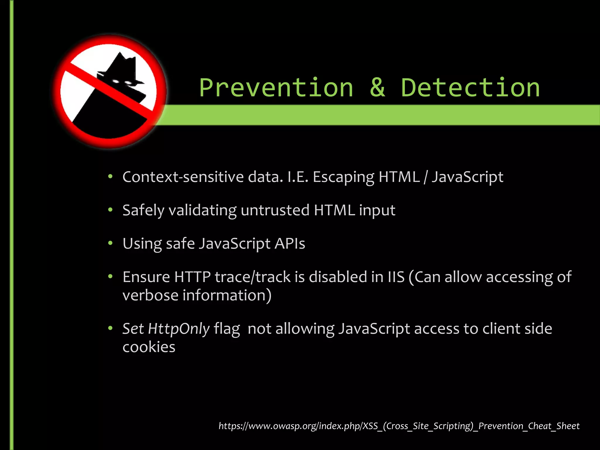 • Ensure telemetry / alerts can identify strange behavior
• Defend your Parameter
• Rate limit router
• Add filters for high risk and known exclusions
• Timeout half-open connections more aggressively
• Drop spoofed / malformed packages
• set lower SYN, ICMP, and UDP flood drop thresholds
Prevention & Detection
http://www.esecurityplanet.com/network-security/5-tips-for-fighting-ddos-attacks.html
 
