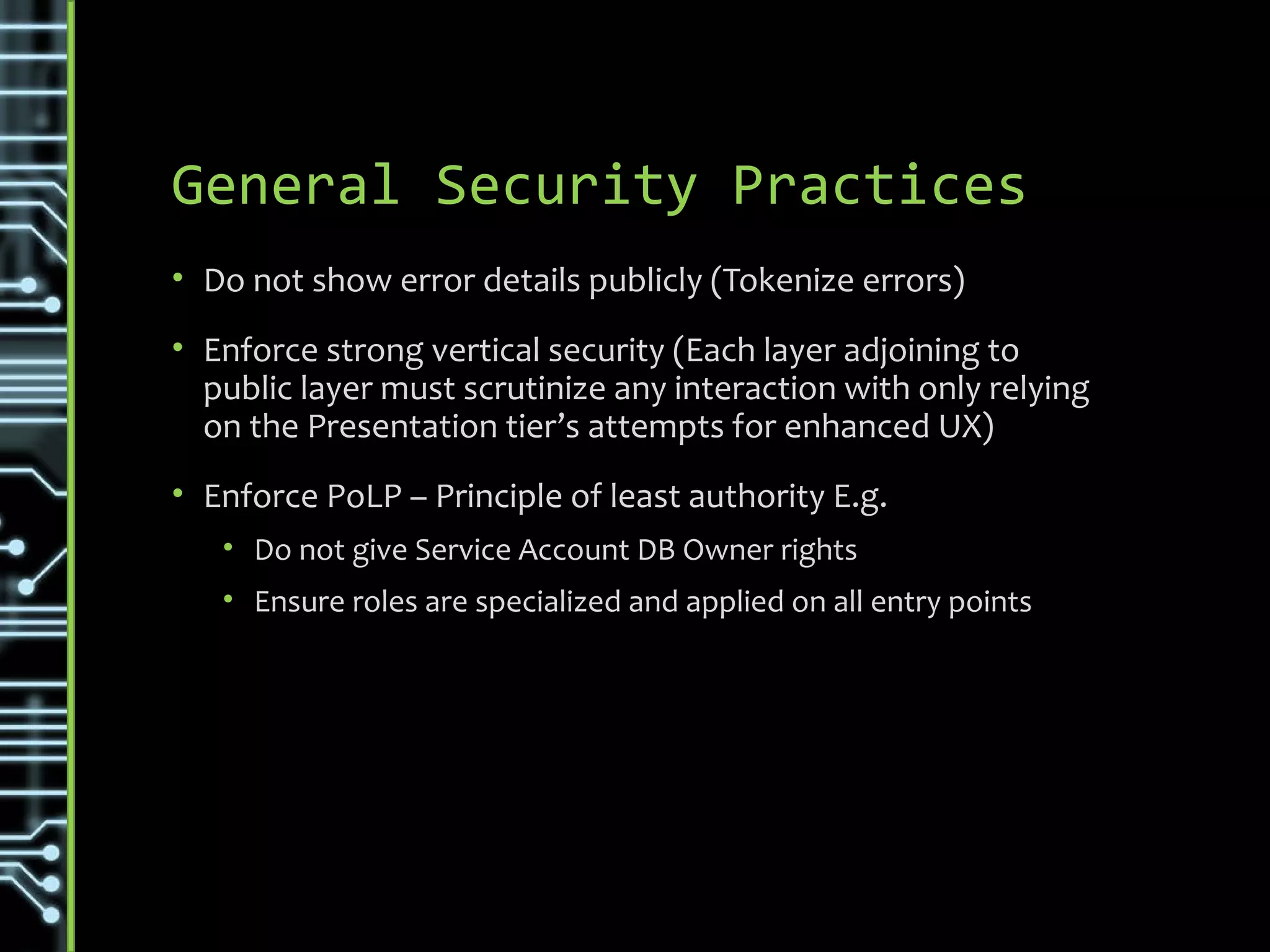 Cross Site Scripting (XSS)
“Forced JavaScript Execution” - The attacker either stores or
reflects malicious client side scripts on a vulnerable website,
which is then executed by the victim.
XSS exploits the trust that a client has for the website or application
 