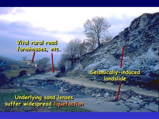 How to estimate vulnerability in the field
Elements:
• buildings and physical structures
• lifelines and infrastructure
• patterns of activity
that put people at risk
• perceptions of hazard
• concentrations and patterns
of elements at risk.
 