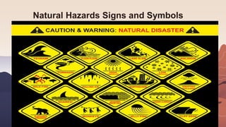 Natural Hazards Signs and Symbols
 
